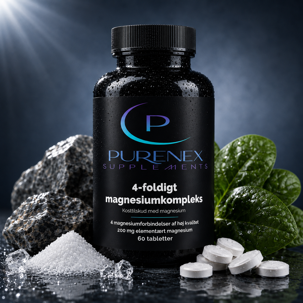 Magnesium 4-dobbelt kompleks – 60 tabletter.