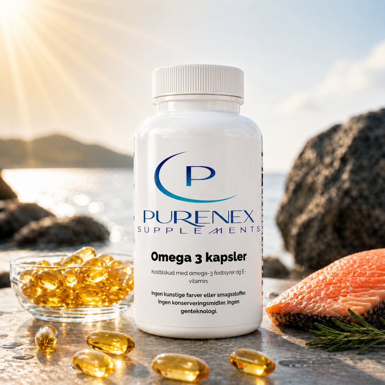 Omega-3 kapsler – 120 softgels.