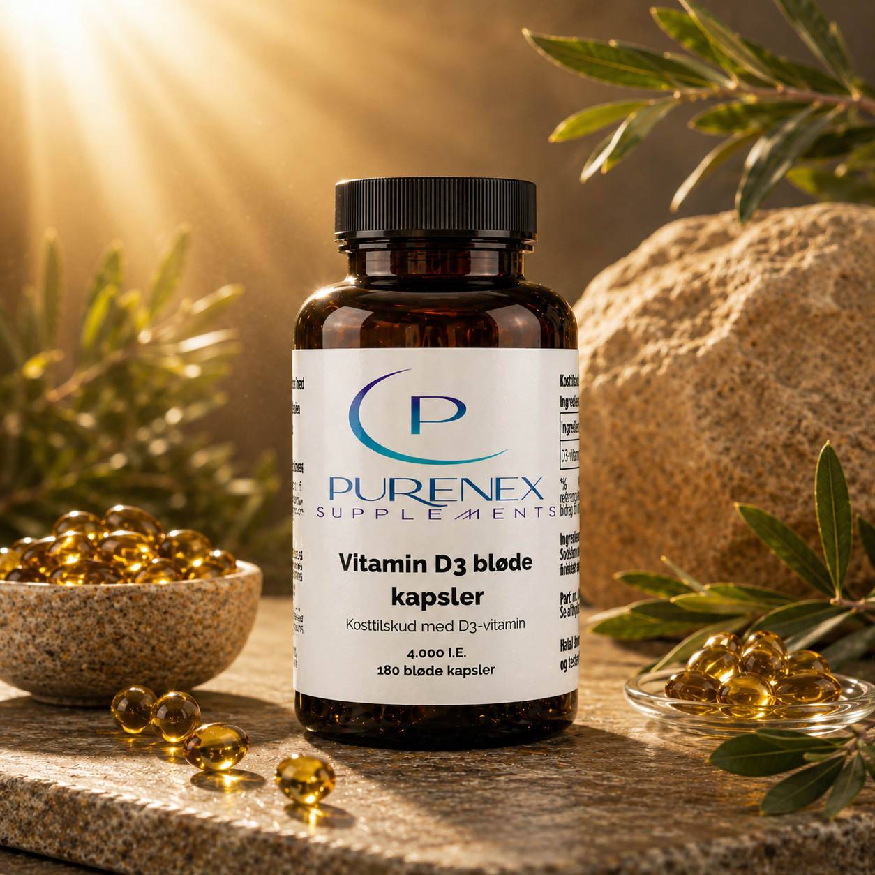 Vitamin D3 4.000 IE – 180 softgels.